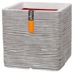 Capi Europe Kunststoff-Topf Rib, quadratisch, Hellgrau