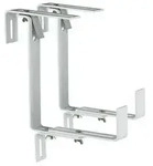 Metall-Blumenkastenhalter Profi f&uuml;r den Balkon, 2 St&uuml;ck, Wei&szlig;