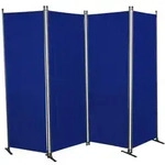 Angerer Paravent Swingtex, 4-teilig, Blau