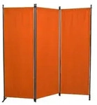 Angerer Paravent, 3-teilig, Swingtex, ca. B165/T165 cm, Hellrot