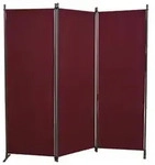 Angerer Paravent, 3-teilig, Swingtex, ca. B165/T165 cm, Dunkelrot