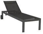 Acamp Sonnenliege Rimini, ca. B60/H35/T198 cm, Schwarz