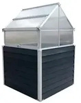 Westmann Hochbeet Store & Grow, ca. B120/H169/T120 cm, Dunkelgrau, Silber