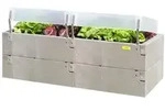 Juwel Hochbeet Timber Anzucht-Set 2in1, ca. B130/H52/T60 cm, Grau