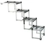 Trixie Falt-Treppe, grau, ca. B37/H60-70/T140-160 cm