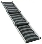 Trixie Teleskoprampe, 3-fach, ca. L78-175/B40 cm, Schwarz, Grau