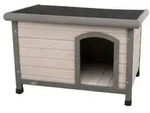 Trixie Hundeh&uuml;tte Classic mit Flachdach, grau