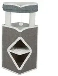 Trixie Kratzturm Cat Tower Arma, grau/wei&szlig;, ca. B38/H98/T38 cm, Grau, Wei&szlig;