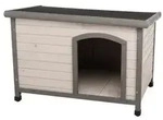 Trixie Hundeh&uuml;tte Classic mit Flachdach, grau