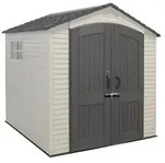 Lifetime Ger&auml;tehaus Fox, ca. B214,6/H227/T213,6 cm, Hellgrau, Dunkelgrau