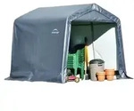 Shelter Logic Folienger&auml;tehaus in-a-Box, ca. B240/H240/T240 cm, Grau