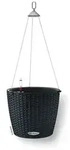 LECHUZA&reg; Kunststoff-H&auml;ngeampel Nido Cottage, Schwarz