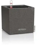 LECHUZA&reg; Kunststoff-Topf Canto Stone, eckig, ca. B14/H13,5/T14 cm, Schwarz