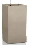 LECHUZA&reg; Kunststoff-Topf Canto Stone, quadratisch, Hellbraun