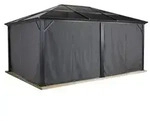 Sojag Vorhang-Set Meridien 12x16, Dunkelgrau