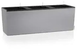 LECHUZA&reg; Kunststoff-Kasten Trio Stone, rechteckig, ca. B100/H34,5/T32,5 cm, Grau