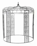 Dehner Metall-Pavillon Canterbury, ca. &Oslash;232/H271 cm, Schwarz