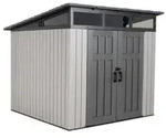 Lifetime Ger&auml;tehaus Merkur, ca. B254/H237/T254 cm, Grau, Dunkelgrau