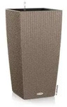 LECHUZA&reg; Kunststoff-Topf Cubico Cottage, konisch, Hellbraun