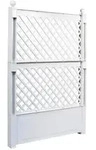 KHW Kunststoff-Spalier mit Erdspie&szlig;en, ca. B100/H140/T6 cm, Dunkelgrau