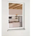 Hecht Fliegengitter Fensterbausatz Master Slim XL, ca. B130/H220 cm, Wei&szlig;