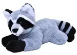WILD REPUBLIC&reg; Stofftier Waschb&auml;r, ca. B36/H16 cm, Grau, Schwarz, Wei&szlig;