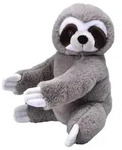 WILD REPUBLIC&reg; Stofftier Faultier, ca. B17/H50 cm, Grau, Wei&szlig;, Schwarz