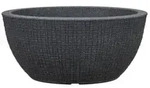 Scheurich Kunststoff-Topf Barceo Bowl, rund, ca. &Oslash;39/H18 cm, Schwarz