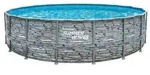 Summer Waves Elite Frame Pool Steinoptik, Grau