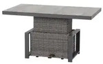 Siena Garden Lift-Tisch, ca. B130/H47-71/T75 cm, Dunkelgrau