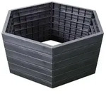 Garantia Kunststoff-Hochbeet Ergo Wood inkl. Wassersparsystem