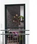 Hecht Fliegengitter Fensterbausatz Master Slim XL, ca. B130/H220 cm, Dunkelgrau
