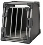 Trixie Transportbox f&uuml;r Hunde, Aluminium, grafit, Grau
