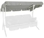 Angerer Sonnendach Swingtex f&uuml;r 3-Sitzer Hollywoodschaukeln, 210 x 145 cm, Grau