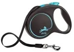 flexi&reg; Hundeleine Gurt-Leine Black Design, large, 5 m, Hellblau