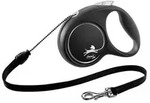 flexi&reg; Hundeleine Seil-Leine Black Design, Medium, 5 m, Schwarz