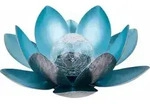 Dehner Solar-Lotus, ca. &Oslash;27/H12 cm, Blau