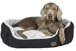 Nobby Komfortbett Cacho, oval, grau, ca. B86/H24/T70 cm