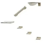 KERBL Pet Kletterwand Rocky, 6-teilig, Beige, Wei&szlig;, Hellbraun