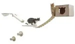 KERBL Pet Kletterwand Anden, 8-teilig, Beige, Wei&szlig;, Hellbraun