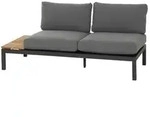Siena Garden Bank Alvida, rechts, 70 x 175 x 80 cm, anthrazit/grau, Dunkelgrau, Grau,