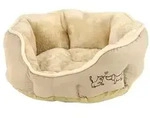 Dehner Lieblinge Kuschelbett Sammy, oval, beige