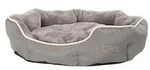 Dehner Lieblinge Kuschelbett Sammy, oval, grau