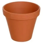 Spang Terrakotta-Topf Vaso, rund