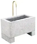 Dehner Granit-Gartenbrunnen Salzburg, ca. B60/H72/T35 cm, Grau