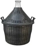 Vina Glasballon im Kunststoff-Schutzkorb