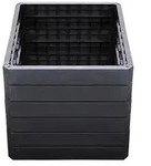 Garantia Kunststoff-Hochbeet Ergo Quadro Wood inkl. Wassersparsystem