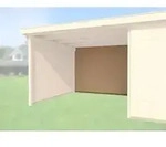 Weka R&uuml;ckwand f&uuml;r Anbauten, 450 cm, Natur