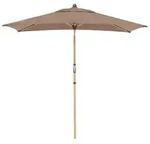 Doppler Sonnenschirm Aluwood Ultra, rechteckig, ca. B210/T140 cm, Taupe