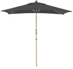 Doppler Sonnenschirm Aluwood Ultra, rechteckig, ca. B210/T140 cm, Dunkelgrau